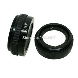 Freeshipping 2pcs/lot 0.5X / 2.0X Industry Microscope Camera Objective Lens For 10A C-MOUNT Lens Barlow Auxiliary Glass Lens