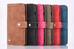 2018 New Sided Card Holder Magnetic Flip Book Stand Luxury Leather Wallet Case for iPhone 7 6 6S Plus