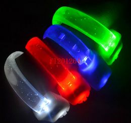 720pcs/lot Free Shipping 24*1.5cm Led Flashing Bracelets Multicolor bracelet blinking bracelet For Wedding party supplies