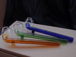 Hot selling Glass oil burner pipe clear glass tube glass pipe oil nail in stock free shipping G21