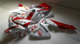 Injection Fairing Body kit for HONDA CBR600RR 03 04 CBR 600RR Bodywork CBR 600 RR F5 2003 2004 PRAMAC Red white Fairings set+gifts!!