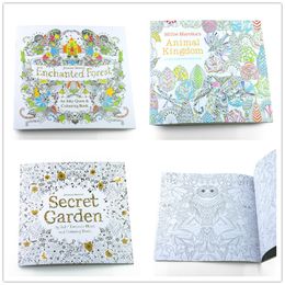 Secret Garden Enchanted Forest Animal Kingdom Coloring Books Children Adult Relieve Stress Drawing Book Gift 24 Pages 185185