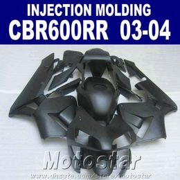 free cowl injection molding7gifts for honda cbr 600rr fairing 2003 2004 all black cbr600rr 03 04 body repair parts ocdr