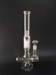 2015 Newest 40cm glass bong glass water pipes glass bongs with 19mm joint white free shipping