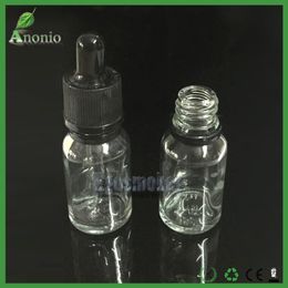 Glass Dropper Bottles For Essential Oil 5ml 10ml 15ml 30ml 50ml Empty Glass Bottles With Childproof and Tamper Evident Cap for Eliquid
