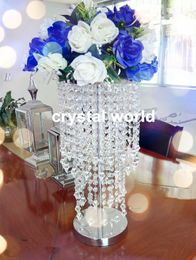 lattest elegant fashion crystal flower stand for 1112 wedding table Centrepieces