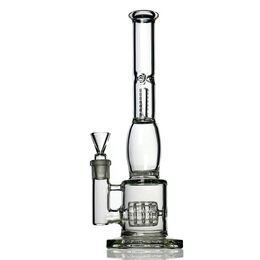 Hookah Manufacture water thick glass pipe WITH Tire style and honeycomb diffuser percolator BONG SMOKING Shisha