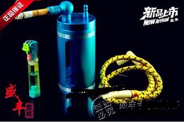 Free shipping wholesale Hookah - Hookah [million spent metal gift box hookah], Colour random delivery