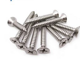 Stainless steel cross countersunk head screws M4 * 16mm self-tapping screws flat head self tapping screws / 100 / pk