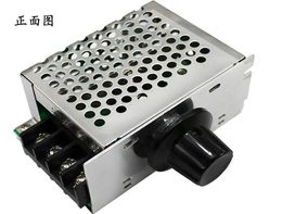 4000W high power thyristor voltage regulator light and speed adjustable thermostat housing with case