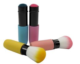 Portable Retractable Makeup Blush Brush Cosmetic Adjustable Face Power Kabuki Beauty Blending Make up Flexible Brushes Maquiagem