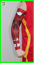 hot selling breathable riding digital camo arm sleeve USA flag skull Adult children all colors 7 sizes