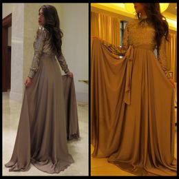 Muslim Evening Dresses Women Celebrity Dress Sequin Top Sequin Abaya In Dubai Arabic Kaftan Long Prom Gowns With Long Sleeves