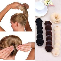 hair band bun maker sponge clip on design stick creative for Women Hair Accessories headwear holder bun bang DIY