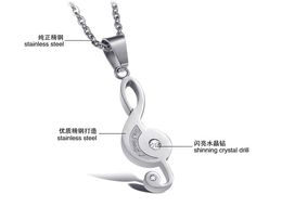 Necklace Rushed Hot Earrings Sale Music Note Pendant Necklaces Lovers Chain Necklace Memorial Keepsake Couples Charm Jewelry for Men Women Free 0nhp