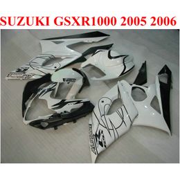 perfect fit for suzuki 2005 2006 gsxr 1000 k5 k6 fairing kit gsxr1000 05 06 gsxr1000 white black corona abs fairings set qf62