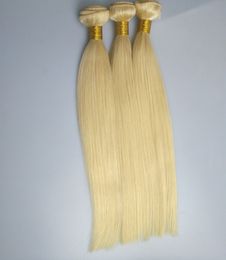 Colour 613 straight human hair weft for white women 100gr piece 3pcs lot free dhl