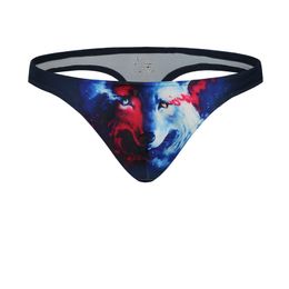 Man Sexy Intimates Briefs Underpants Fashion Panties Lingerie Animal Eagle Owl Leopard Print Bikini U convex Brief Underwear for Gay Men