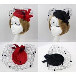 black hat with netting