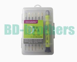 12 in 1 Kit T2 T4 T5 T6, 0.8 1.2Pentalobe, 1.5 2.0 Phillips 1.5 2.0Slotted Y Screwdriver for Tablet PC Laptop Cell Phone Repair 20sets/lot.