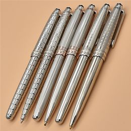 High qualit pen texture Silver metal 163 pens stationary supplies roller ball   ballpoint for gifts with serial number