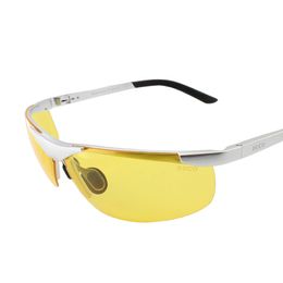 -Duco ночного видения очки с антибликовым покрытием вождения очки алюминиево-магниевого поляризационные очки 6806