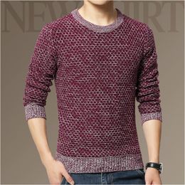 Wholesale-2015 New Arrival Winter Sweater Men O-neck Casual Knit Jumpers Sweaters Mens Long Sleeve Pullovers Brand Sweater Men Stylish