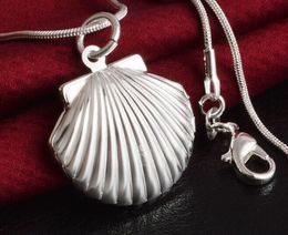 Free shipping fashion high quality 925 silver shell Necklace jewelry 925 silver necklace Valentine's Day holiday gifts hot 1627