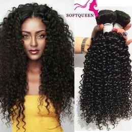 Peruanisches Lockiges Haar Grad 7a Brasilianisches Malaysisches Indisches Mongolisches Verworrenes Lockiges Menschenhaar Webart Bundel 4pcs Fur Ein