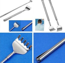 100pcs Healthy Back Scratcher Stainless Telescopic Portable Extendable Handy Pocket Pen Clip Back Scratcher