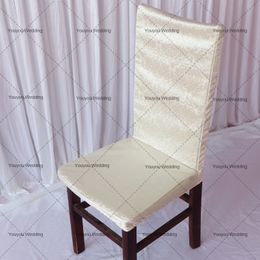 11 Colors For Choice--210GSM Thick Jacquard Damask Dinning Chair Cover 10PCS Free Shipping For Wedding Decoration Use