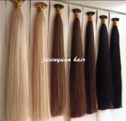 7A 16" -24" flat Tip Hair Extension Indian remy Hair 1g/s 150g/pack #1 #1B #2 #4 #6 #99j #613 #24 #27 Keratin Hair Extension Human Hair