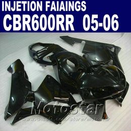all black fairing kit injection Moulding for honda cbr 600 rr fairing 2005 2006 cbr600rr 05 06 cbr 600rr custom fairing c9fc