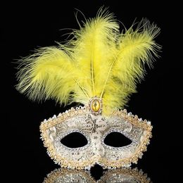 2022 masques de plumes sexy Masque plumes masques de fête de mariage mascarade masque femmes masque vénitien Lady masques Sexy Carnaval Mardi Gras Costume G1171