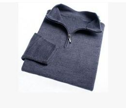 FREE SHIPPING brand High quality New Zipper sweater Cashmere Sweater Jumpers pullover Winter Men's sweater men brand sweaters.#0125