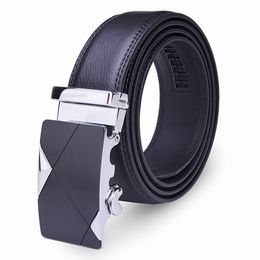 New Brand 2015 Men Stylish Luxury Belts Male Genuine Leather Automatic Alloy Buckle Strip Design Business Belts Good Quality FG1511