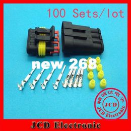 100sets 1.5 4Pin car connector,car oxygen sensor plug,Car waterproof electrical connector for car ect