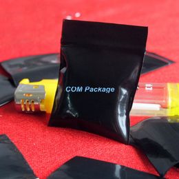 7x10cm (2.8"x3.9") Plastic Opaque Black Zipper Bag Self Seal Packing Bag Retail Resealable Zipper Lock Packaging Poly Bag Pouches