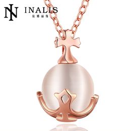 2016 Romantic 925 Sterling Silver And Opal 3 Colours Pendant Necklaces For Women Jewellery Wholesale China