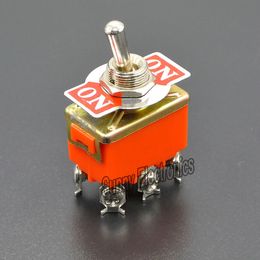 20Pcs/Lot High Quality New 6-Pin DPDT ON-OFF-ON Toggle Switch 15A 250V