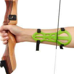 Archery Arm Guard For Traditional Hunting Recurve Bows Shooting Training Protector Black And Green Can Be Selected Elbow & Knee Pads