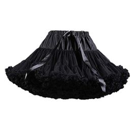 White Black Girls Petticoats Wedding Bridal Crinoline Lady Underskirt for Party Ballet Dance Skirt Tutu271r