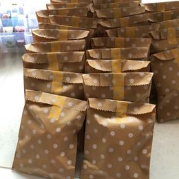 birthday favor treat bags Australia - Treat Bags Gift Paper Pouch Rose Gold Safe Birthday Wedding Party Favors Packing Guests Wrap
