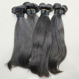 wholesale weaves 500g lot 5pcs indian bulk weaves silky straight dyeable 100 human hair