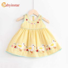 Babyinstar New Arrival Toddler Children's Summer Wear Kids Dresses for Girls Baby Girl Clothing Toddler Girl Sleeveless Dresses Q0716