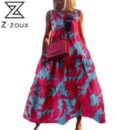 Women Dress Sleeveless Printed Bohemia Sexy Long Print Floral Maxi es Summer Fashion Plus Size Beach es 210524