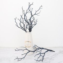 Black Artificial Tree Branch DIY Party Decoration Plastic Fake Plant Tree for Hotel Store Restaurant Decor Dark Magic Style