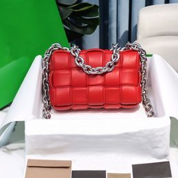 2022 Luxury Woman girl woven pillow chain bag Street Shopping handbag Italian original suede made fashion classic hot