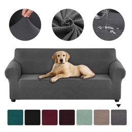 Polar Fleece Stretch Sofa Cover For L-shaped Corner Sofas Chaise Longue pet-proof Slipcovers 1/2/3/4 Seater Elastic Couch 211116