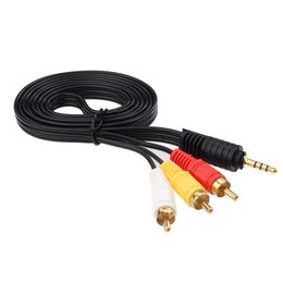 1.5M 3.5mm Jack Plug to 3RCA Cables Adapter 3.5 to RCA Male Audio Video AV Cable Wire Cord
